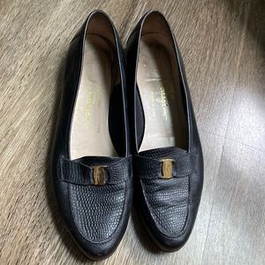 Salvatore Ferragamo black loafers